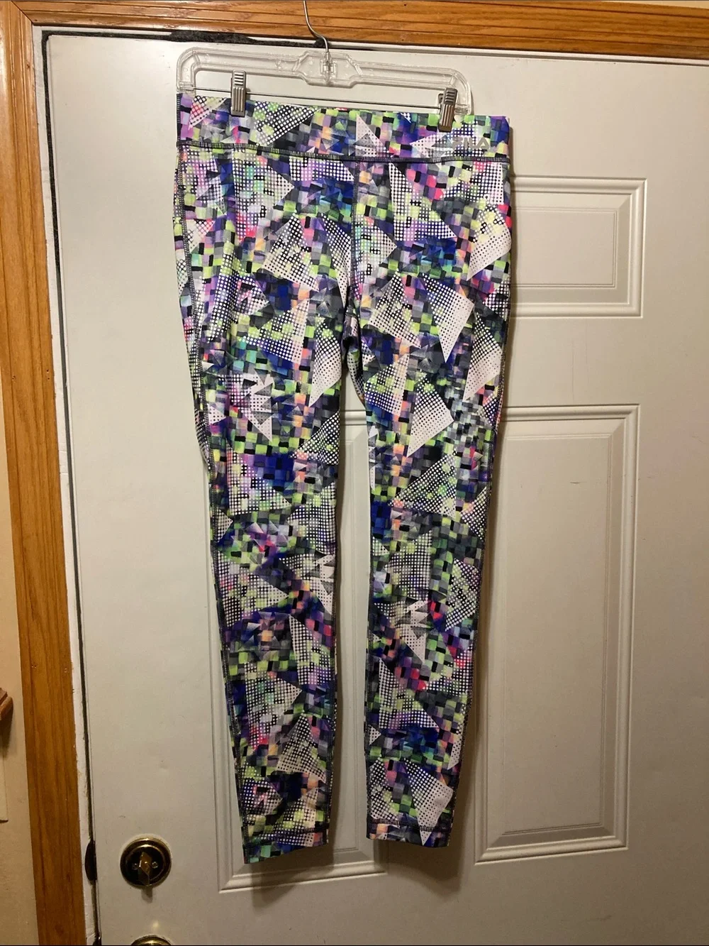Fila‎ Multicolor Geometric Print Leggings M